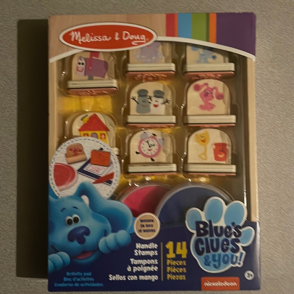 Melissa & Doug BLUE’S CLUES & YOU Handle Stamps (NEW)